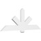 Ekena Millwork Kennewick Architectural Grade PVC Gable Bracket, 72"W x 27"H x 2"D x 6"F, 9/12 Pitch GBP072X27X0206KEN00 - alternate 1